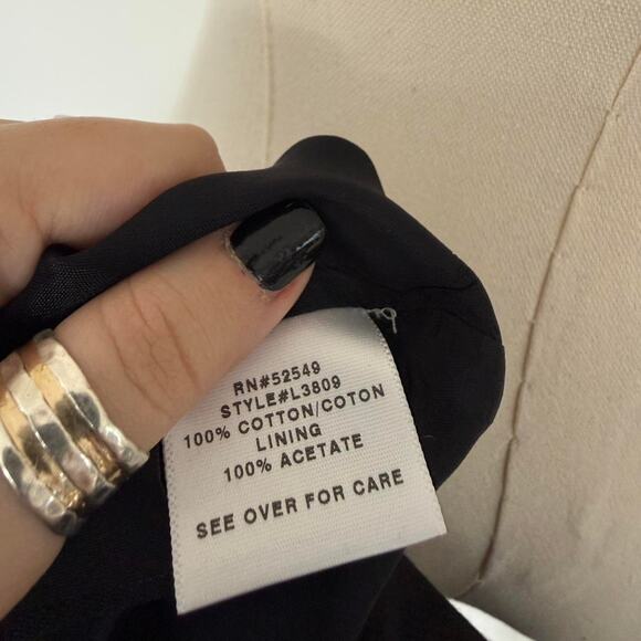 LAUNDRY BY SHELLI SEGAL STRAPLESS BLACK BABYDOLL DRESS - Picture 8 of 8